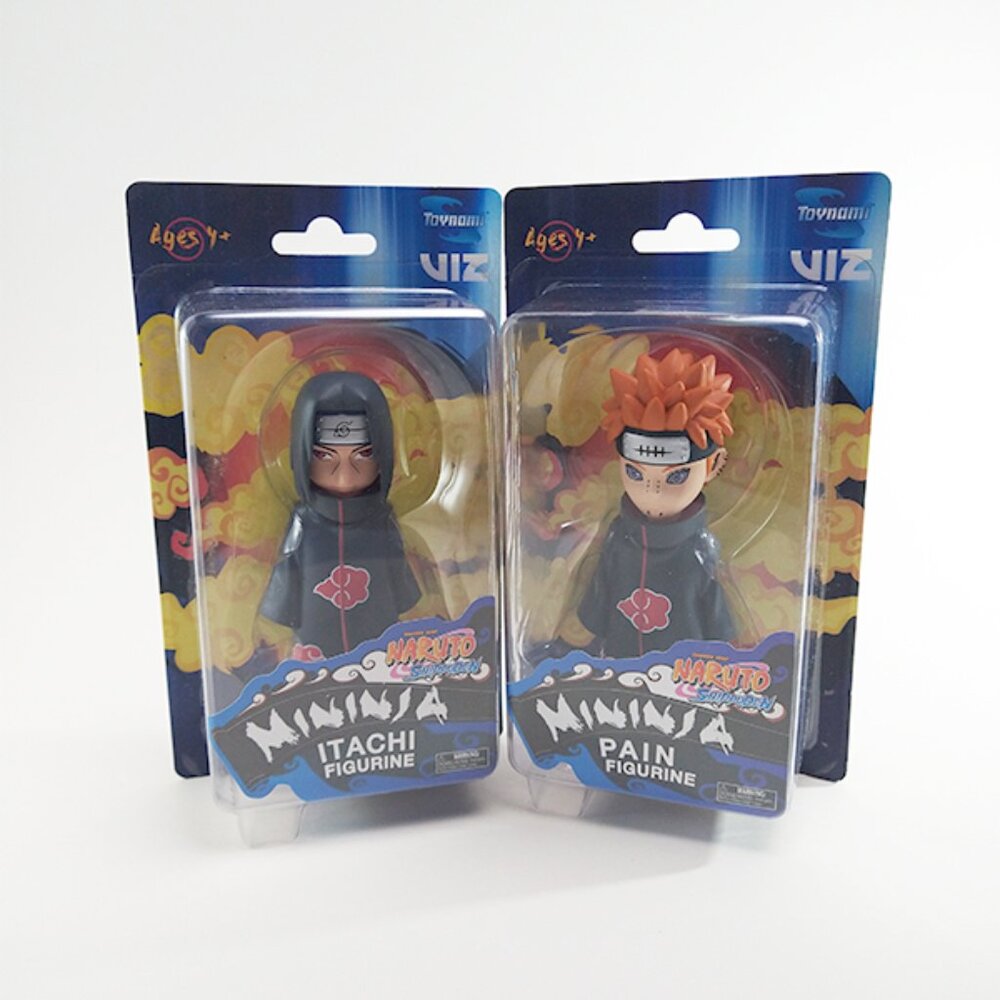 Naruto Shippuden Mininja Itachi + Pain Figure Toy Shonen Jump Toynami Anime NIB
